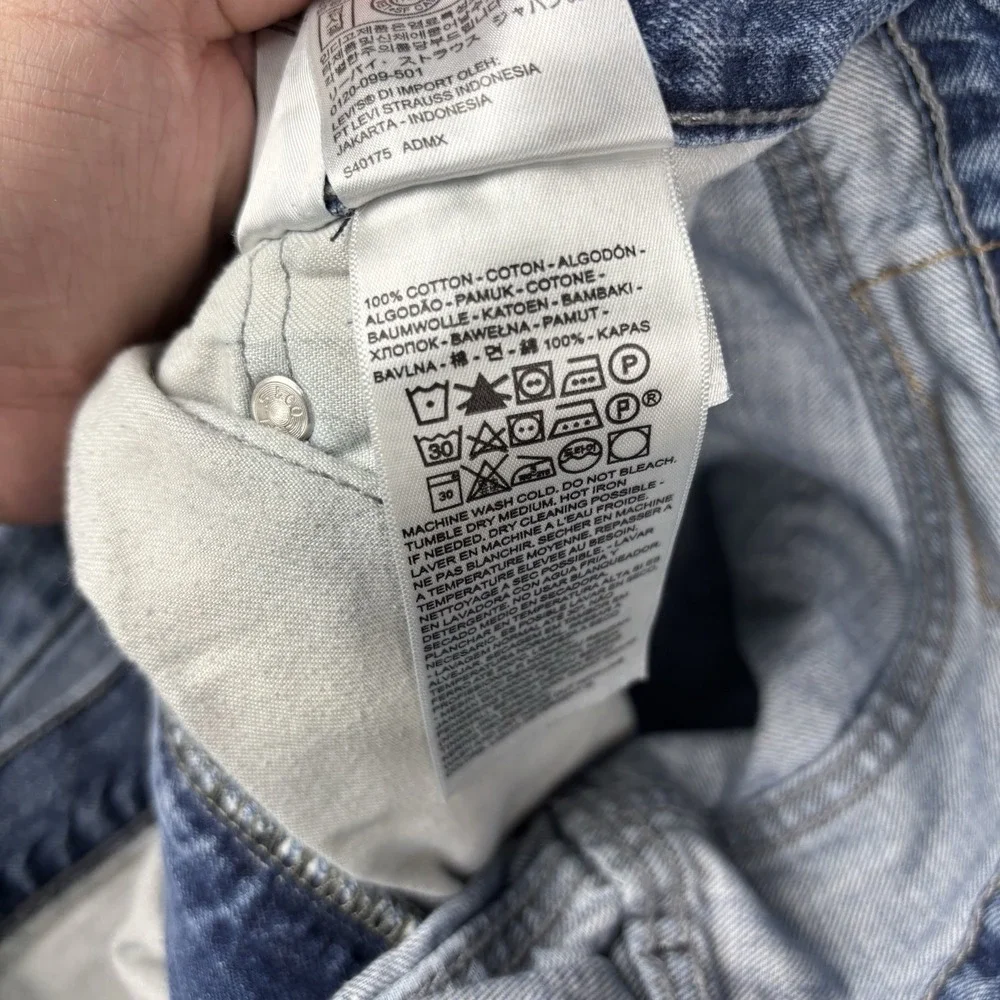 Levi's Jeans Mens 34x30 Y2K Straight Leg Medium Wash Painters Thrashed‎ Skater